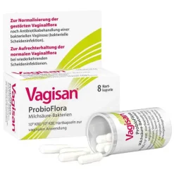 Vagisan Probioflora Milchsäure-Bakterien Hartkapseln , 8 St> Scheidenpilz Medikamente