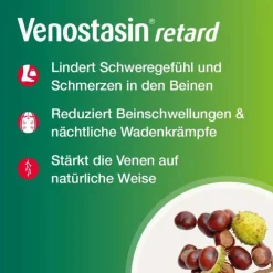 Venostasin® retard Kapseln mit Rosskastaniensamen-Trockenextrakt, 200 St