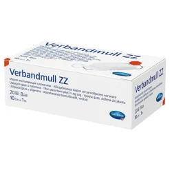 Verbandmull Hartmann 10 cm x 1 m zickzack, 1 St> Mull & Zellstoff