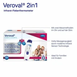 Veroval® 2 in 1 Infrarot-Fieberthermometer, 1 St