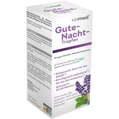 Viamedi Gute Nacht Tropfen, 100 ml> Vitamin B1 (Thiamin)|Hirnleistung & Nerven