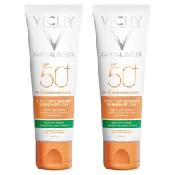 Vichy Capital Soleil matt.Sonnenpflege Cre.LSF 50 +, 2x50 ml> Lsf 50+