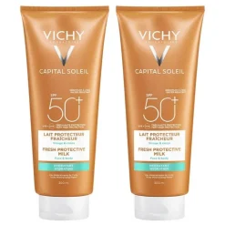 Vichy Capital Soleil Sonnenschutz-Milch LSF 50+ für Gesicht und Körper, 2x300 ml> Lsf 50+