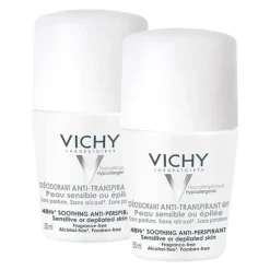Vichy Deo Roll-on Sensitiv Antitranspirant 48h, 2X50 ml