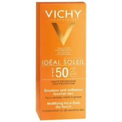 Vichy Idéal Soleil Mattierendes Sonnen-Fluid LSF 50+ für das Gesicht, 50 ml> Lsf 50+|Gesicht