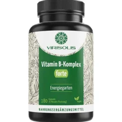 Virisolis Vitamin B-Komplex Forte 6-Mon.vegan Kapseln , 180 St> Hirnleistung & Nerven