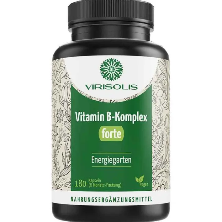 Virisolis Vitamin B-Komplex Forte 6-Mon.vegan Kapseln , 180 St> Hirnleistung & Nerven