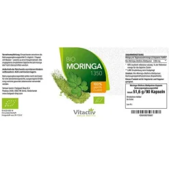 Feelgood Vitactiv Bio Moringa 1350 mg Kapseln, 90 St> Moringa Oleifera