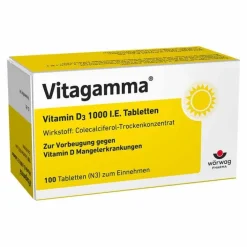 Vitagamma ® D3 1.000 I.E. Vitamin D3 Tabletten, 100 St> Vitamin D (Colecalciferol)