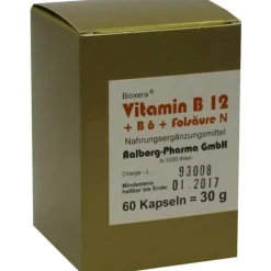 Vitamin B12 + B6 + Folsäure Komplex N Kapseln, 60 St> Vitamin B12 (Cobalamin)