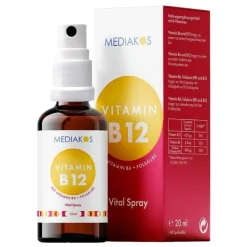 Mediakos Vitamin B12 + B6 + Folsäure Vital Spray, 20 ml> Vitamin B9 (Folsäure)|Vitamin B6 (Pyridoxin)