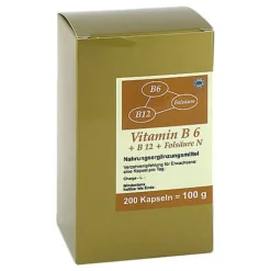 Vitamin B6 + B12 + Folsäure N Kapseln, 200 St
