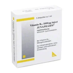 Jenapharm Vitamin B12 1000 µg Inject Ampullen, 5X1 ml> Vitamin B12 (Cobalamin)