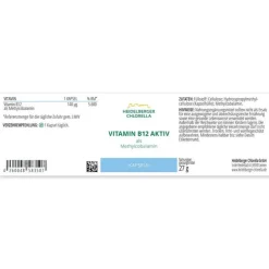 Vitamin B12 aktiv Methylcobalamin Kapseln, 60 St