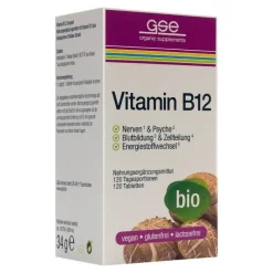 GSE Vitamin B12 Compact Bio Tabletten, 120 St> Vitamin B12 (Cobalamin)