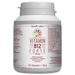 Vitamin B12 Forte 500 µg Methylcobalamin Kapseln, 60 St