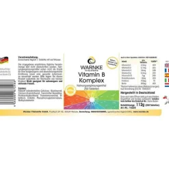 Warnke Vitamin B Komplex Tabletten, 250 St><noscript><img width=