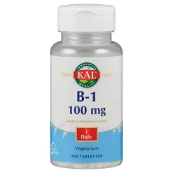 Supplementa Vitamin B1 Thiamin 100 mg Tabletten, 100 St> Vitamin B1 (Thiamin)|Vitamine Fürs Herz
