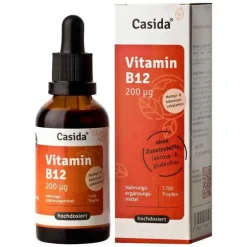 Casida Vitamin B12 Tropfen vegan, 50 ml> Vitamin B12 (Cobalamin)