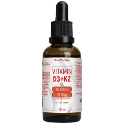 Sinoplasan Vitamin D3 / K2 1000 I.E. / 20 µg Tropfen zum Einnehmen, 50 ml> Vitamin D (Colecalciferol)
