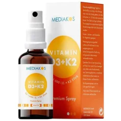 Vitamin D3 + K2 1000 I.E. 20 µg Premium Spray, 20 ml