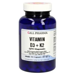Vitamin D3 + K2 GPH Kapseln, 180 St