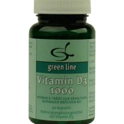 Green line Nutritheke Vitamin D3 1000 Kapseln, 90 St> Vitamin D (Colecalciferol)