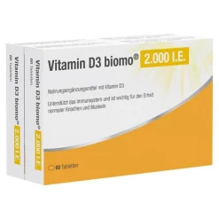 Vitamin D3 Biomo 2.000 I.E. Tabletten, 120 St