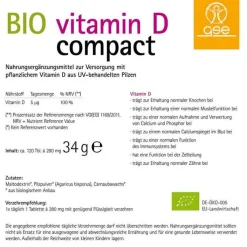 Vitamin D Compact Bio Tabletten, 120 St