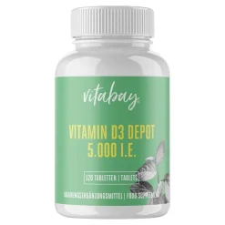 Vitamin D3 Depot 5000 I.E. Cholecalciferol Tabletten , 120 St