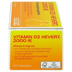 Vitamin D3 Hevert 2.000 I.E. Tabletten, 120 St