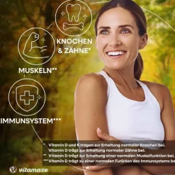 Vitamin D3 K2 2000 I.E. / 100 µg hochdosiert Tabletten , 240 St