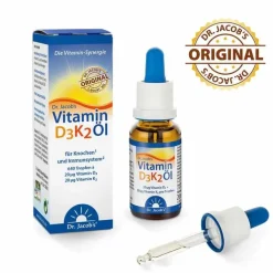 Vitamin D3 K2 Öl Dr. Jacobs Tropfen, 20 ml