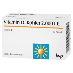 Köhler Vitamin D3 2000 IE Kapseln, 20 St> Vitamin D (Colecalciferol)