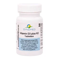 Synomed Vitamin D3 plus K2 Tabletten, 60 St> Vitamin D (Colecalciferol)