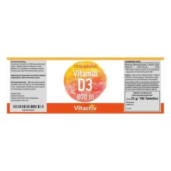 Feelgood Vitamin D3 Tabletten, 100 St> Vitamin D (Colecalciferol)