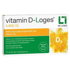 Dr. Loges Vitamin D-Loges 5.600 I.E. Kautabletten, 60 St> Vitamin D (Colecalciferol)