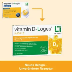 Dr. Loges Vitamin D-Loges 5.600 I.E. Kautabletten, 60 St> Vitamin D (Colecalciferol)