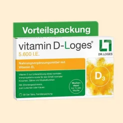 Dr. Loges Vitamin D-Loges 5.600 I.E. Kautabletten, 60 St><noscript><img width=