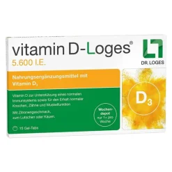 Dr. Loges Vitamin D-Loges 5.600 I.E. Kautabletten, 15 St> Vitamin D (Colecalciferol)