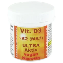 VIT.D3 + K2 Ultra Aktiv 10.000 I.E. Kapseln, 90 St