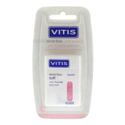 Vitis Zahnfloss gewachst mit Fluorid und Minze, 1 St> Zwischenraumreinigung