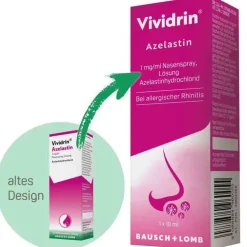 Vividrin ® Azelastin Nasenspray Akuthilfe bei Heuschnupfen und Allergien, 10 ml> Nasenspray Allergie|Allergie Medikamente
