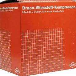 Draco Vliesstoff-Kompressen 10x10 cm steril 4fach, 25X2 St> Sterile Kompressen