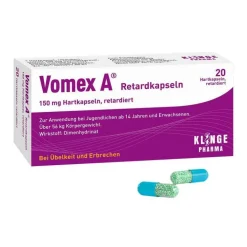 Vomex A ® Retardkapseln, 20 St> Mittel Gegen Durchfall & Erbrechen|Für Unterwegs