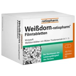 Ratiopharm Weißdorn-® Filmtabletten, 100 St> Stärkungsmittel