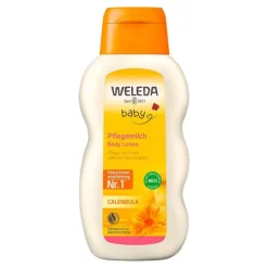 Weleda Calendula Pflegemilch, 200 ml>Kinder Haut- & Haarpflege|Für Kinder