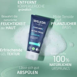 Weleda for Men Active Fresh 3in1 Shower Gel, 200 ml
