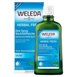 Weleda Herbal Fresh Deo Spray Salbei Nachfüllflasche, 200 ml