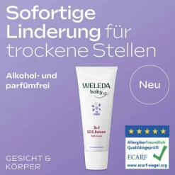 Weleda 3in1 SOS Balsam weiße Malve, 50 ml><noscript><img width=
